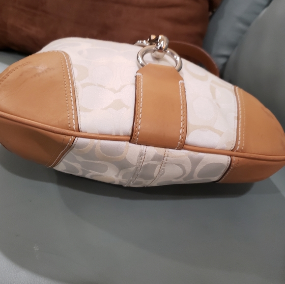 Vintage Coach signature Canvas shoulder bag - Picture 5 of 16